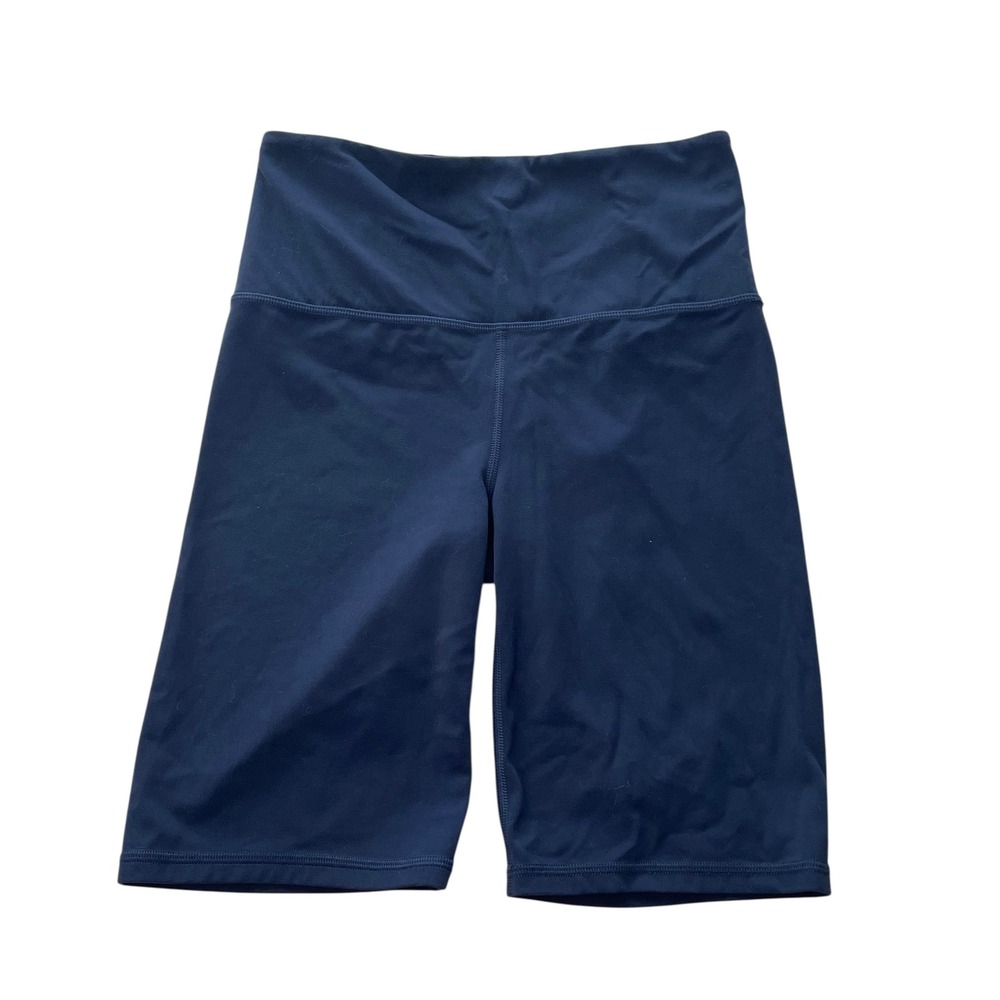 Athleta Elation Ultra High Rise 9" Shorts Size S navy blue